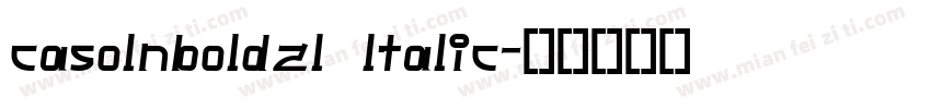 casolnboldzl ltalic字体转换